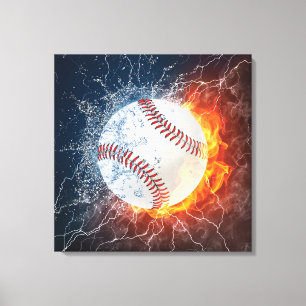 Baseball ball canvas print