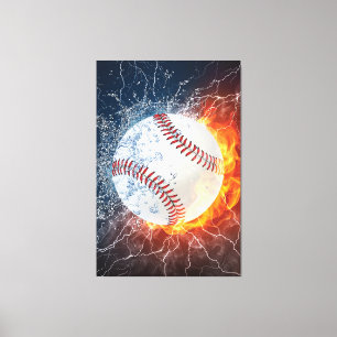 Baseball ball canvas print