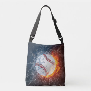 Baseball ball crossbody bag