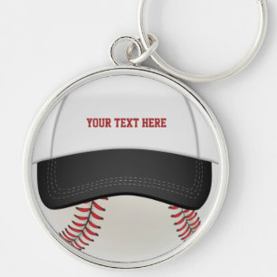 Baseball Ball Hat Keychain