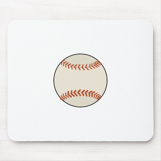 Baseball Ball Mouse Mat (Front)