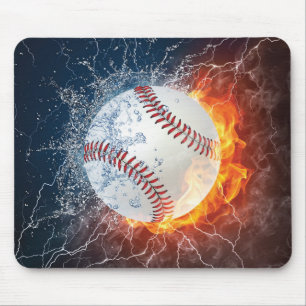 Baseball ball mouse mat