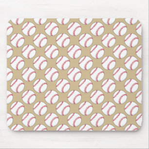 Baseball Ball Pattern Mouse Mat