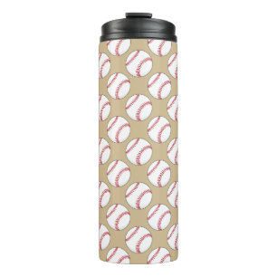 Baseball Ball Pattern Thermal Tumbler