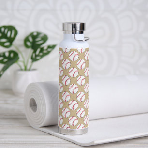 Baseball Ball Pattern Water Bottle