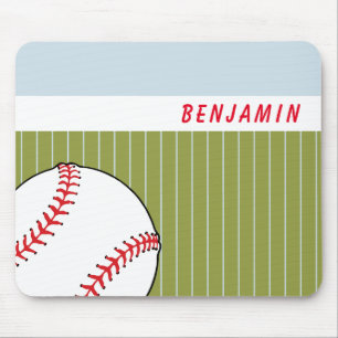 Baseball Ball Personalised Mouse Mat