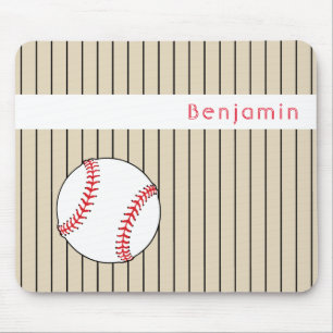 Baseball Ball Personalised Mouse Mat