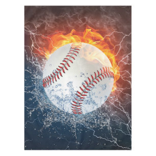 Baseball ball tablecloth