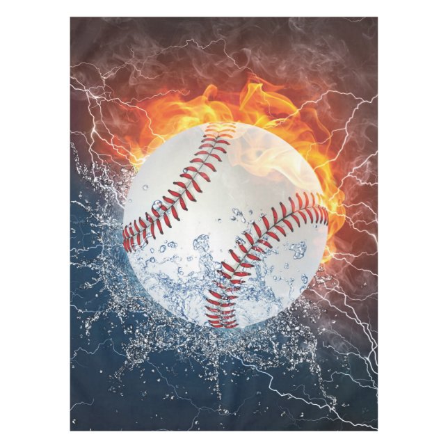 Baseball ball tablecloth (Front)
