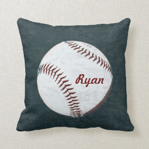 Baseball ball - vintage styled cushion