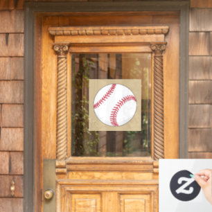 Baseball Ball Window Cling