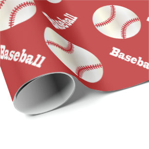 Baseball Balls   DIY Background Colour Wrapping Paper