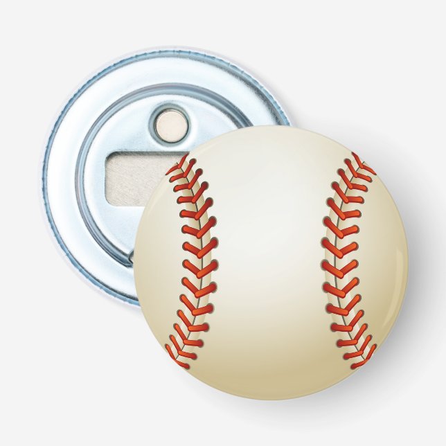 Baseball Balls Sports Pattern Bottle Opener (Front)
