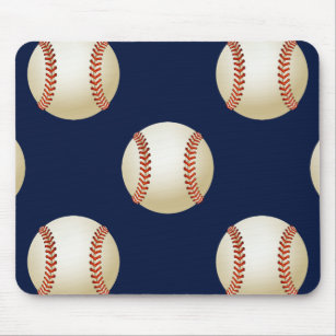 Baseball Balls Sports Pattern Mouse Mat
