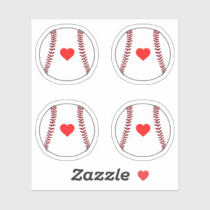 Baseball balls with heart pack