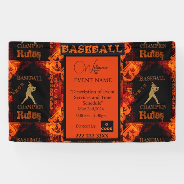 BASEBALL  BANNER (Horizontal)