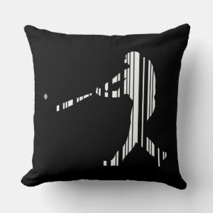 BASEBALL BAR CODE Sports Player Pattern Design Cushion