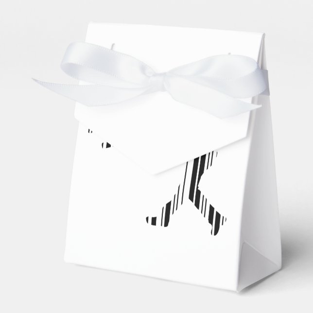 BASEBALL BAR CODE Sports Player Pattern Design Favour Box (Front Side)
