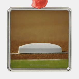 Baseball base metal tree decoration