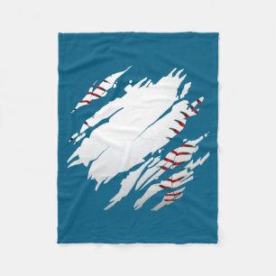 Baseball Baseball Fleece Blanket