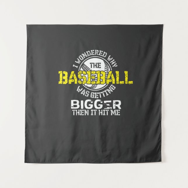 Baseball - Baseball Getting Bigger Tapestry (Front)