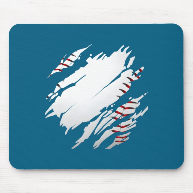 Baseball Baseball Mouse Mat (Front)
