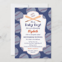 Baseball Bat Ball Stamp Its A Baby Boy Baby Shower
