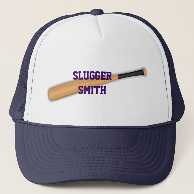 Baseball  bat hat. trucker hat (Front)