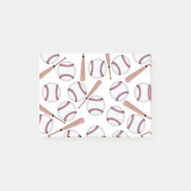 Baseball bat pattern post-it notes (Front)