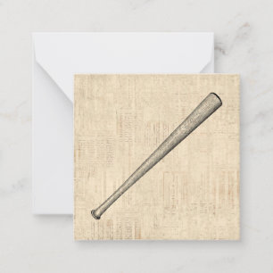 Baseball Bat Sports Art Design Card
