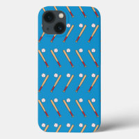 Baseball Bat with Ball Pattern