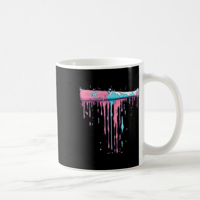 Baseball Bat With Sprinkles Drip For Baseball Play Coffee Mug (Right)