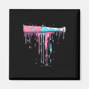 Baseball Bat With Sprinkles Drip For Baseball Play Magnet