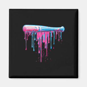 Baseball Bat With Sprinkles Drip For Men Boys Magnet