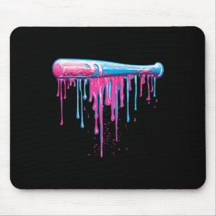 Baseball Bat With Sprinkles Drip For Men Boys  Mouse Mat