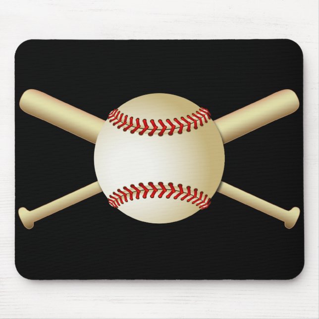 BASEBALL & BATS MOUSE MAT (Front)