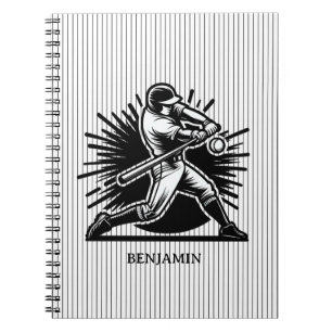 Baseball Batter Personalized Notebook