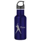 Baseball Batter Silhouette, Personalised Name