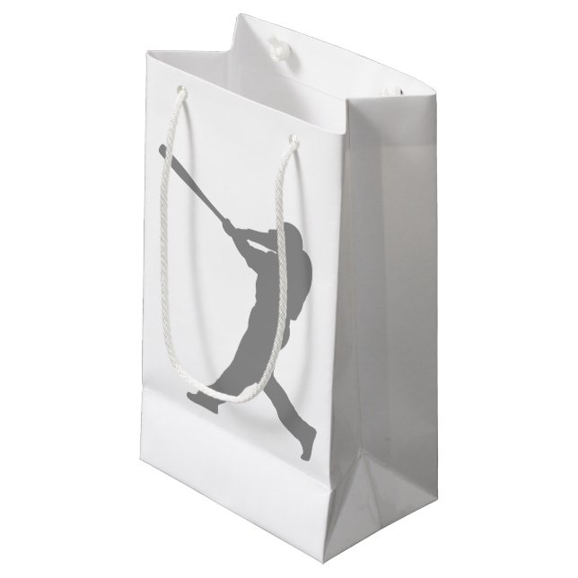 Baseball Batter Small Gift Bag (Front Angled)