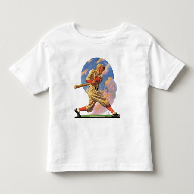 Baseball Batter Toddler T-Shirt (Front)