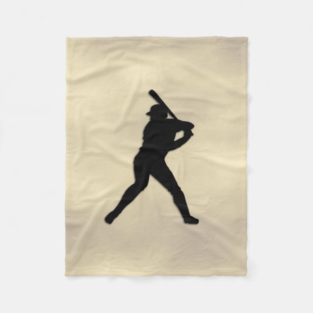 Baseball Batter Up Fleece Blanket (Front)