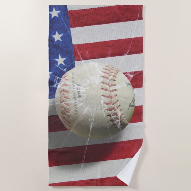 Baseball Beach Towel (Front)