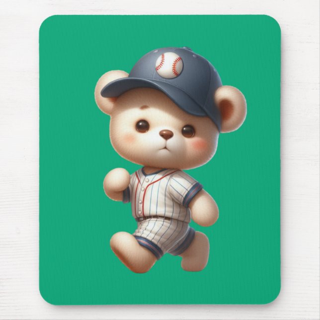 Baseball Bears 1 Mouse Mat (Front)