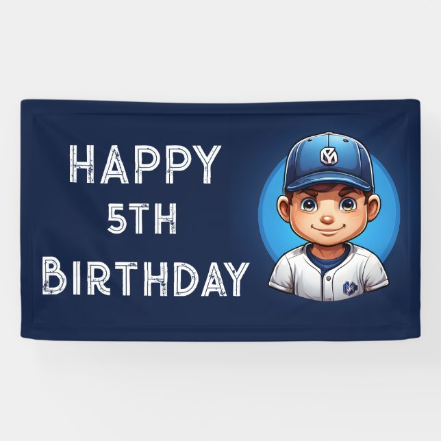 baseball birthday banner  (Horizontal)