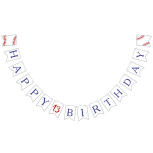 Baseball Birthday Bunting