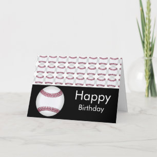 Baseball Birthday Card