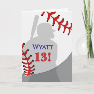 Baseball Birthday Card