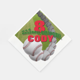 Baseball Birthday - custom PAPER NAPKINS