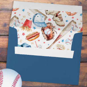 Baseball Birthday Envelope