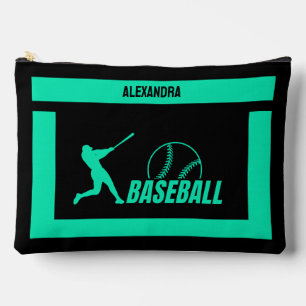 Baseball Birthday Gift, Baseball Player Girl,  Accessory Pouch